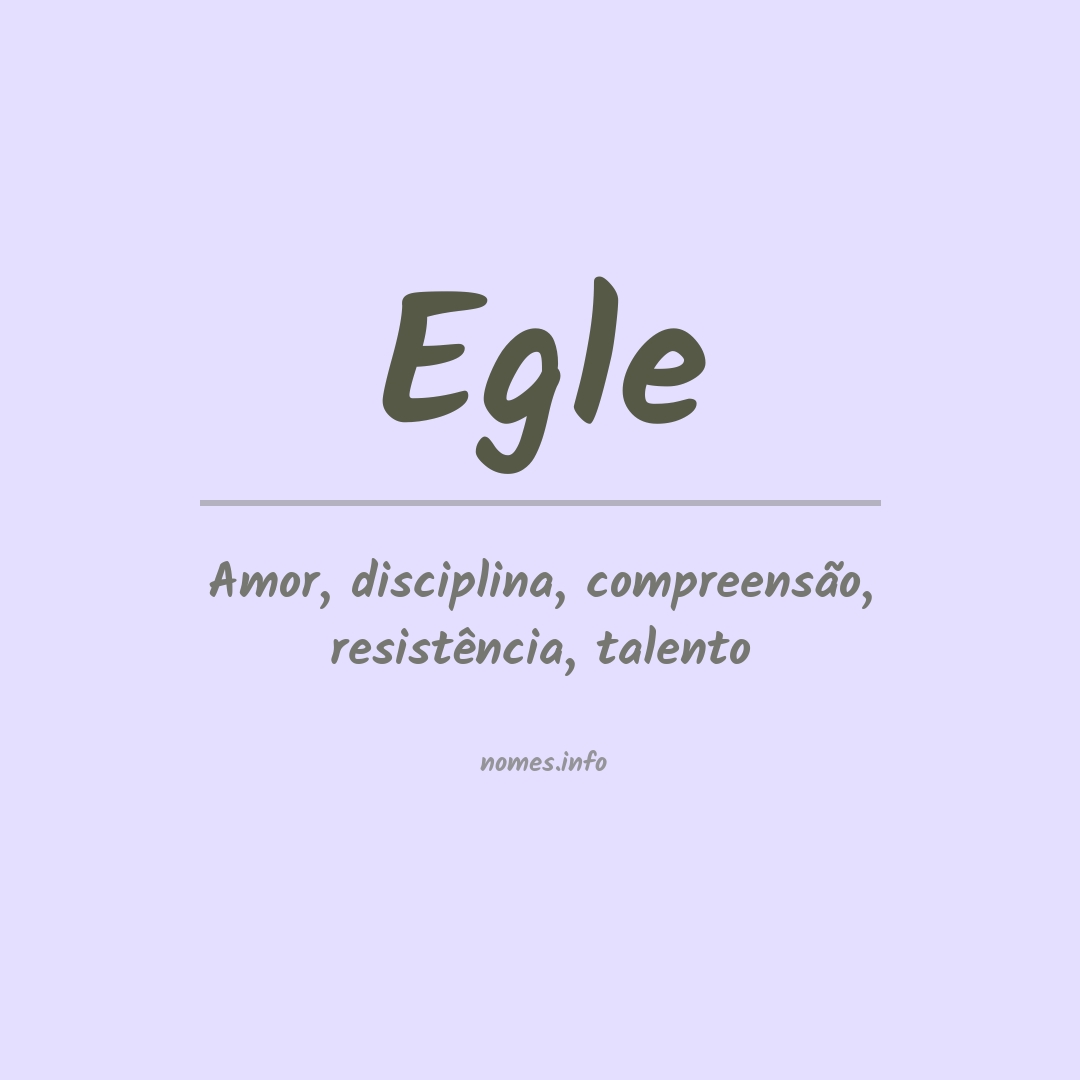 Significado do nome Egle