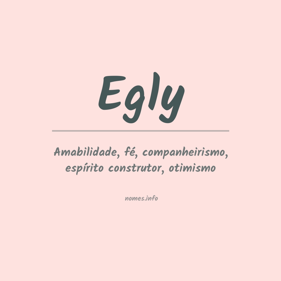 Significado do nome Egly