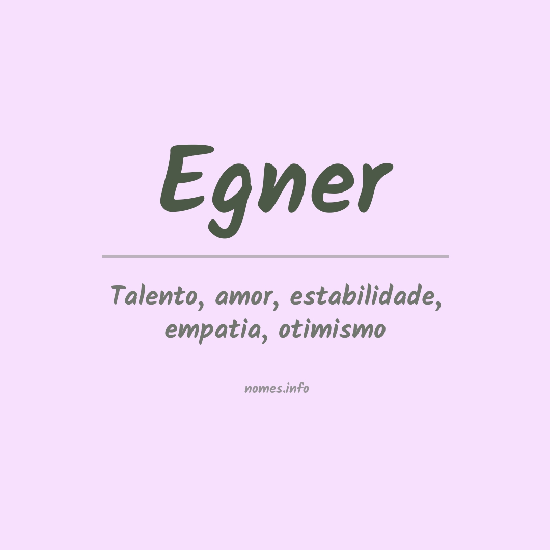 Significado do nome Egner