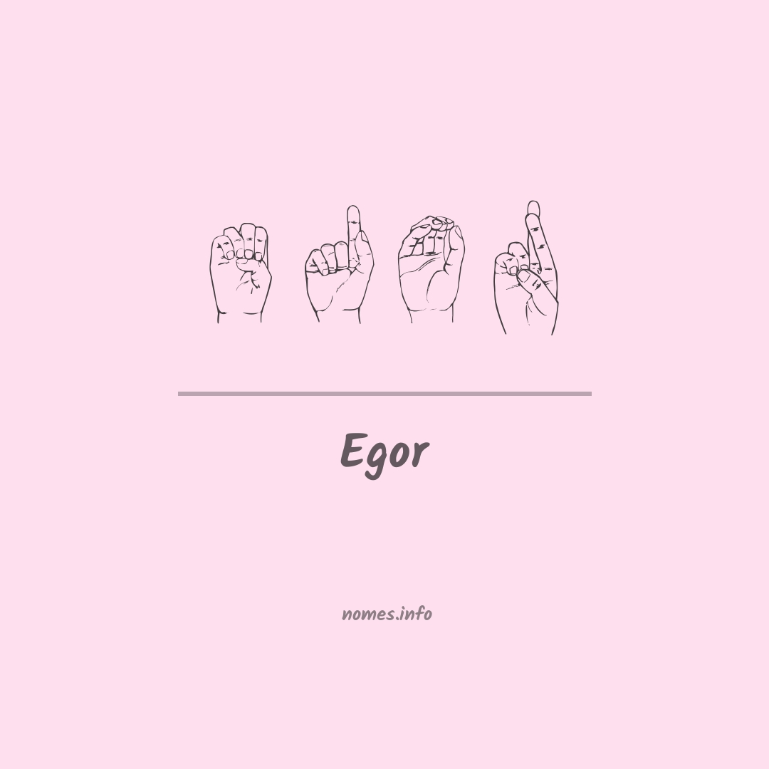 Egor em Libras