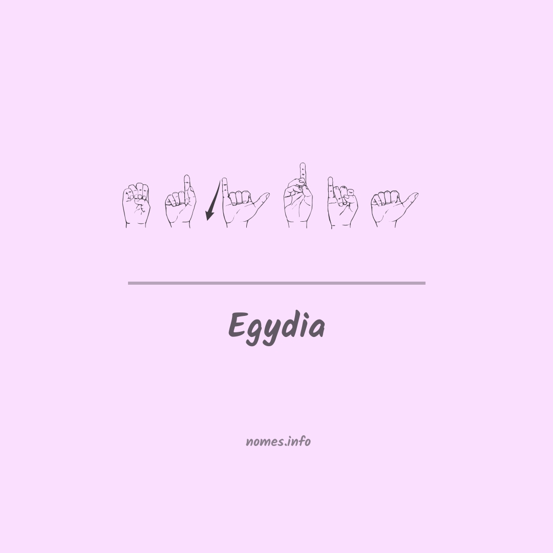 Egydia em Libras