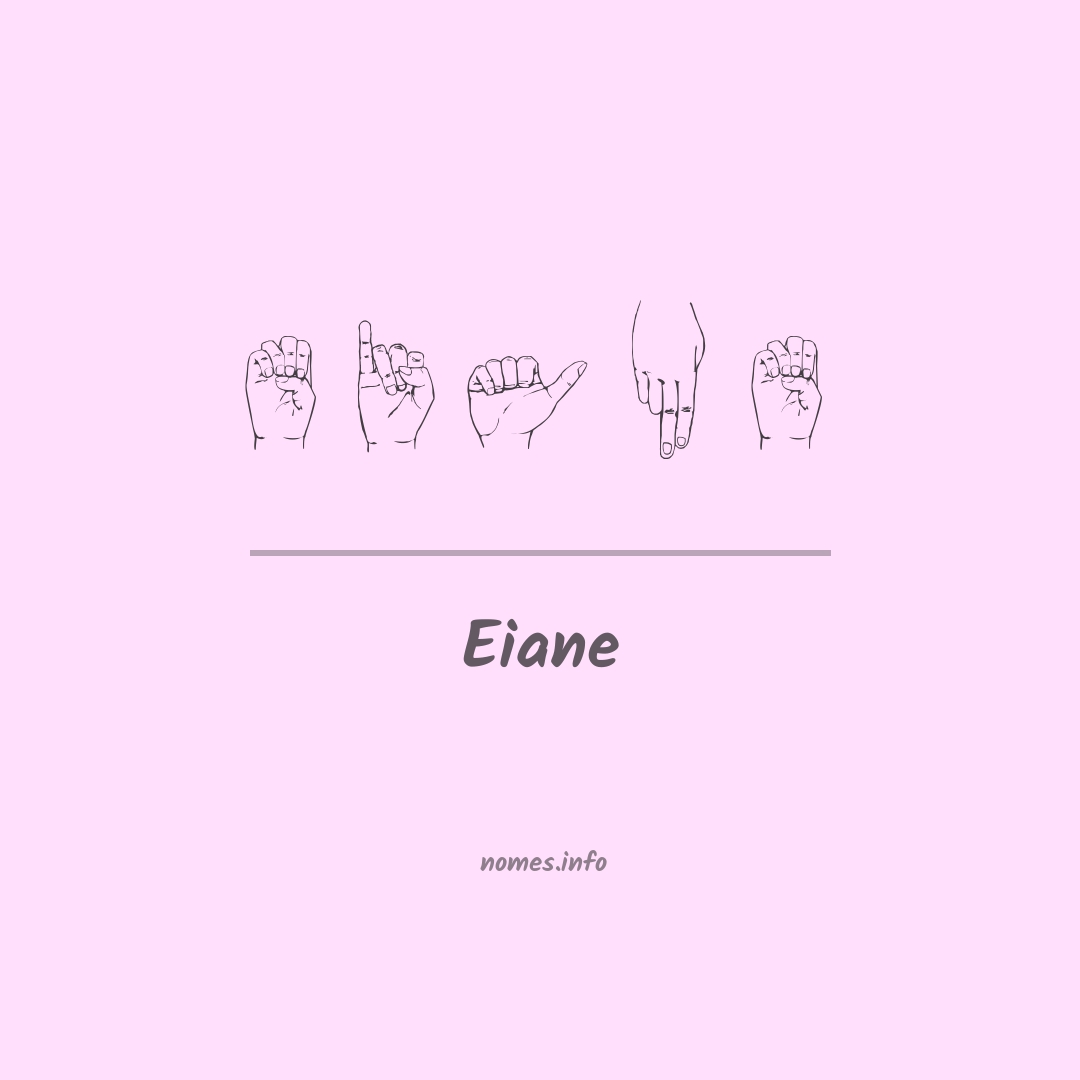 Eiane em Libras