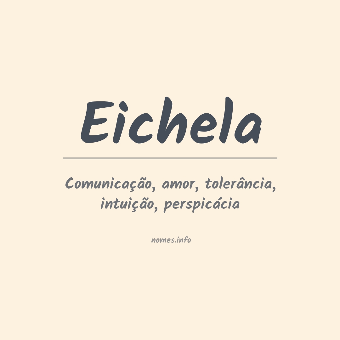 Significado do nome Eichela