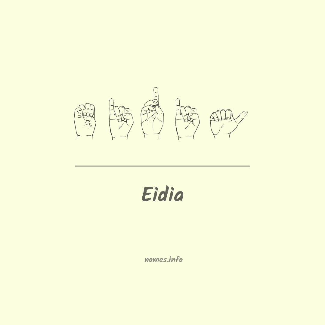 Eidia em Libras