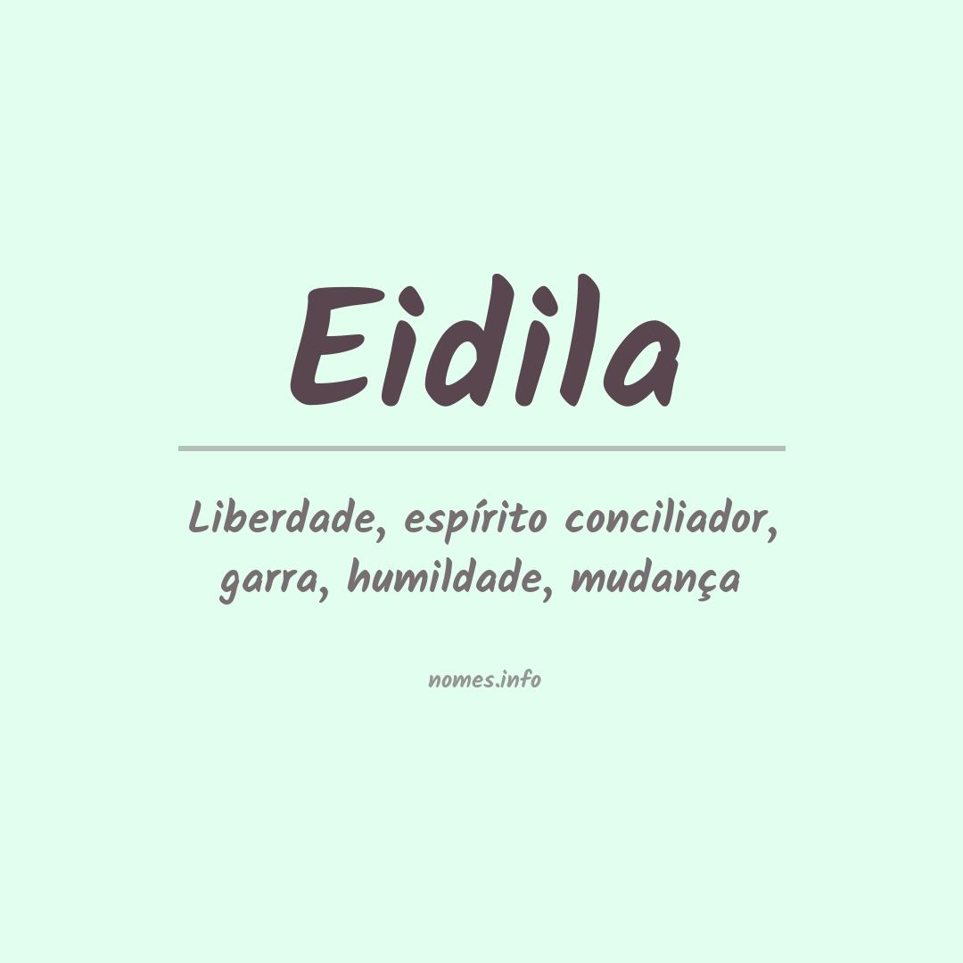 Significado do nome Eidila