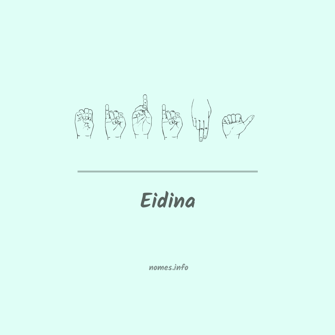 Eidina em Libras