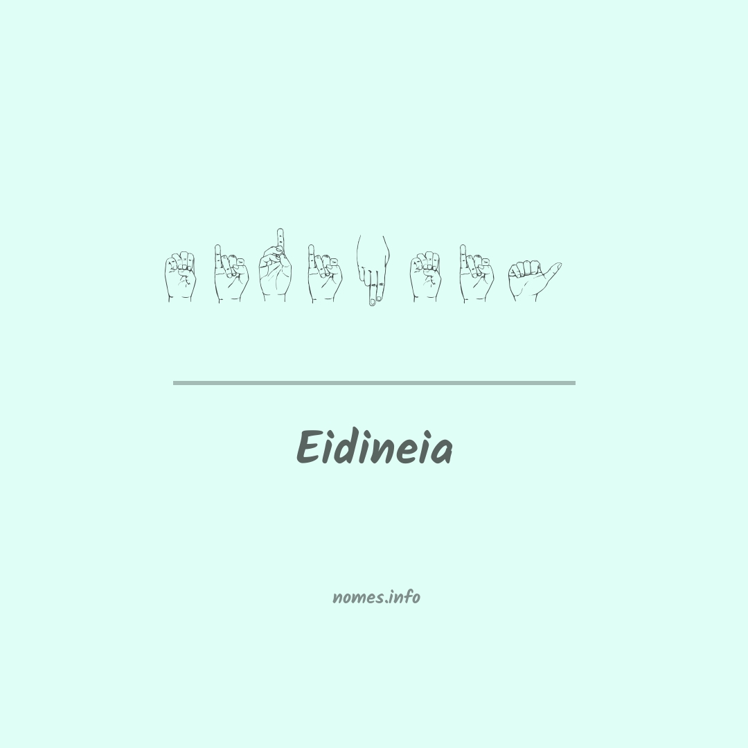 Eidineia em Libras