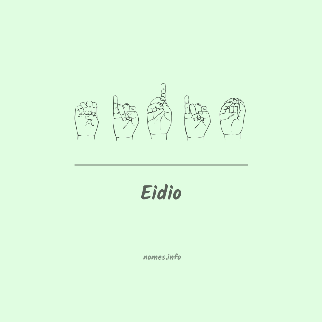 Eidio em Libras