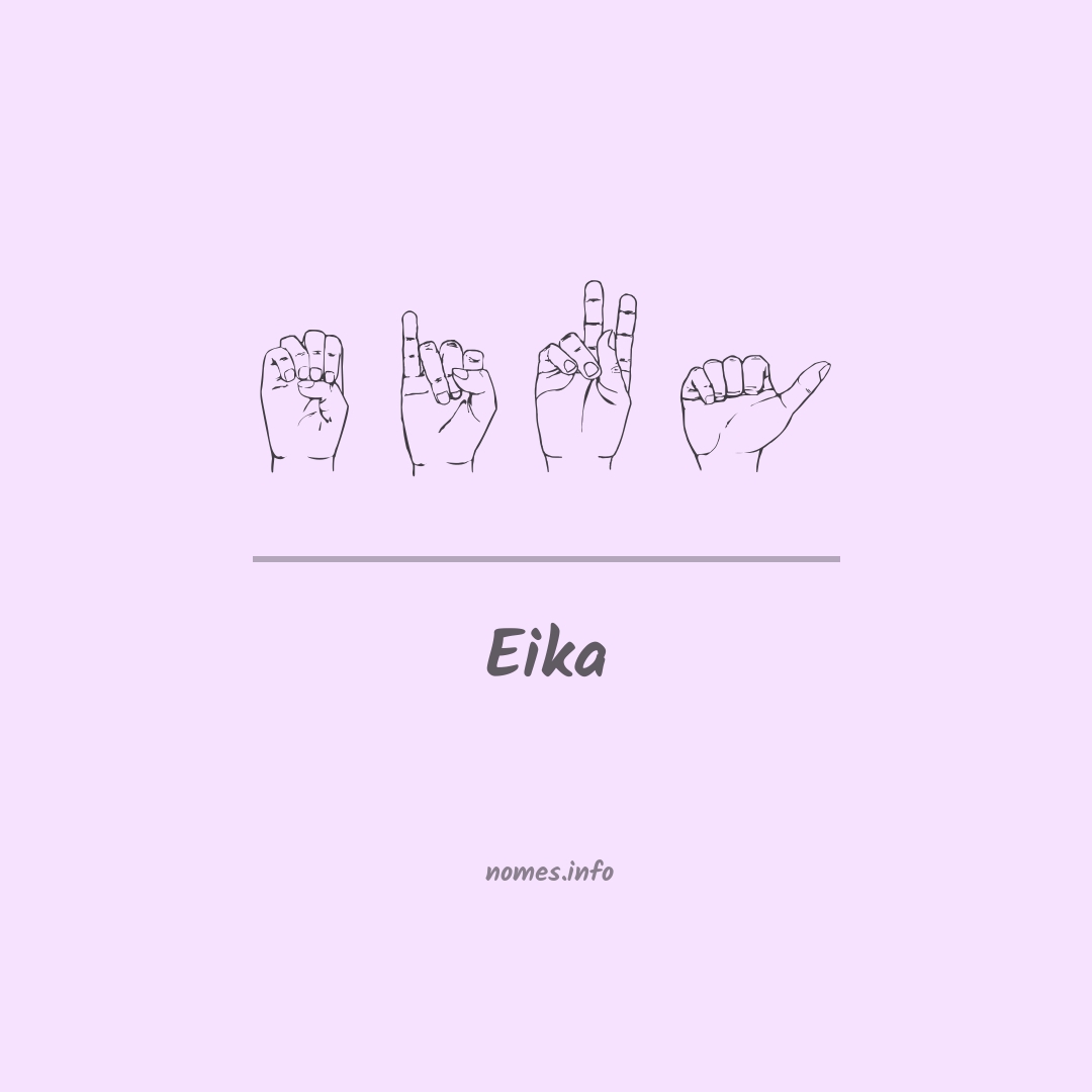 Eika em Libras