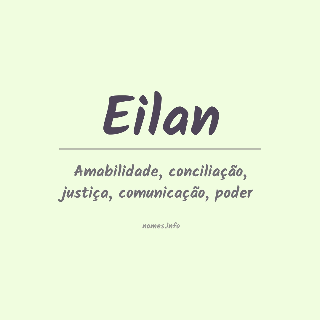 Significado do nome Eilan