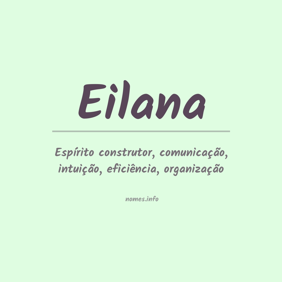 Significado do nome Eilana