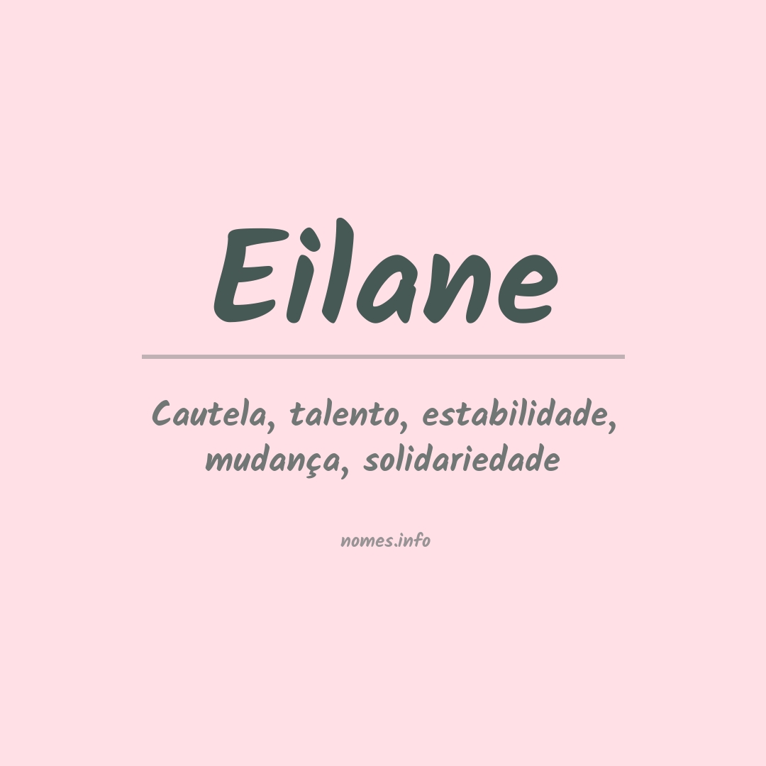 Significado do nome Eilane