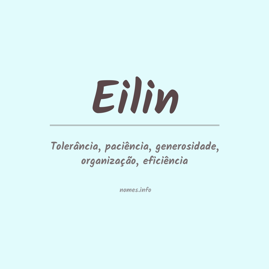 Significado do nome Eilin