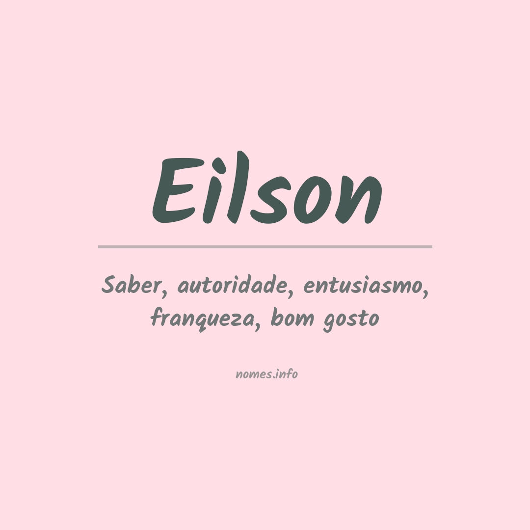 Significado do nome Eilson