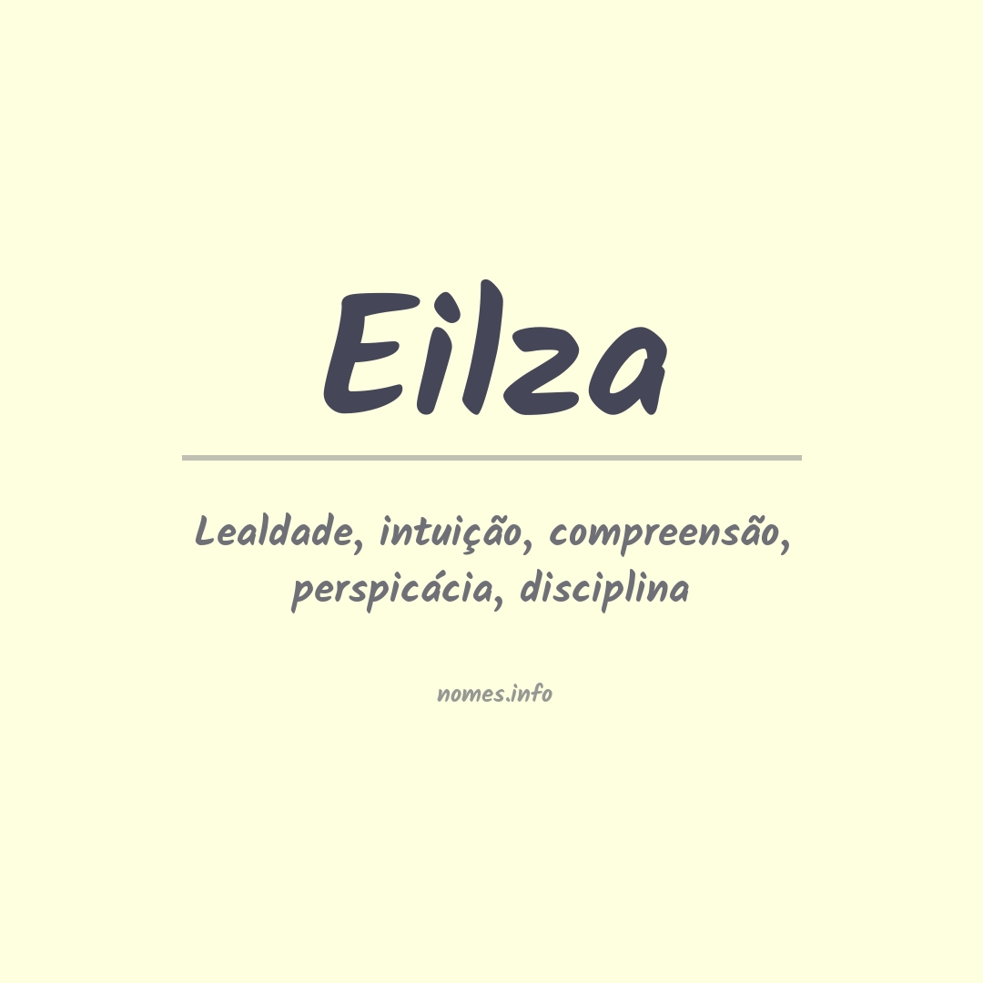Significado do nome Eilza