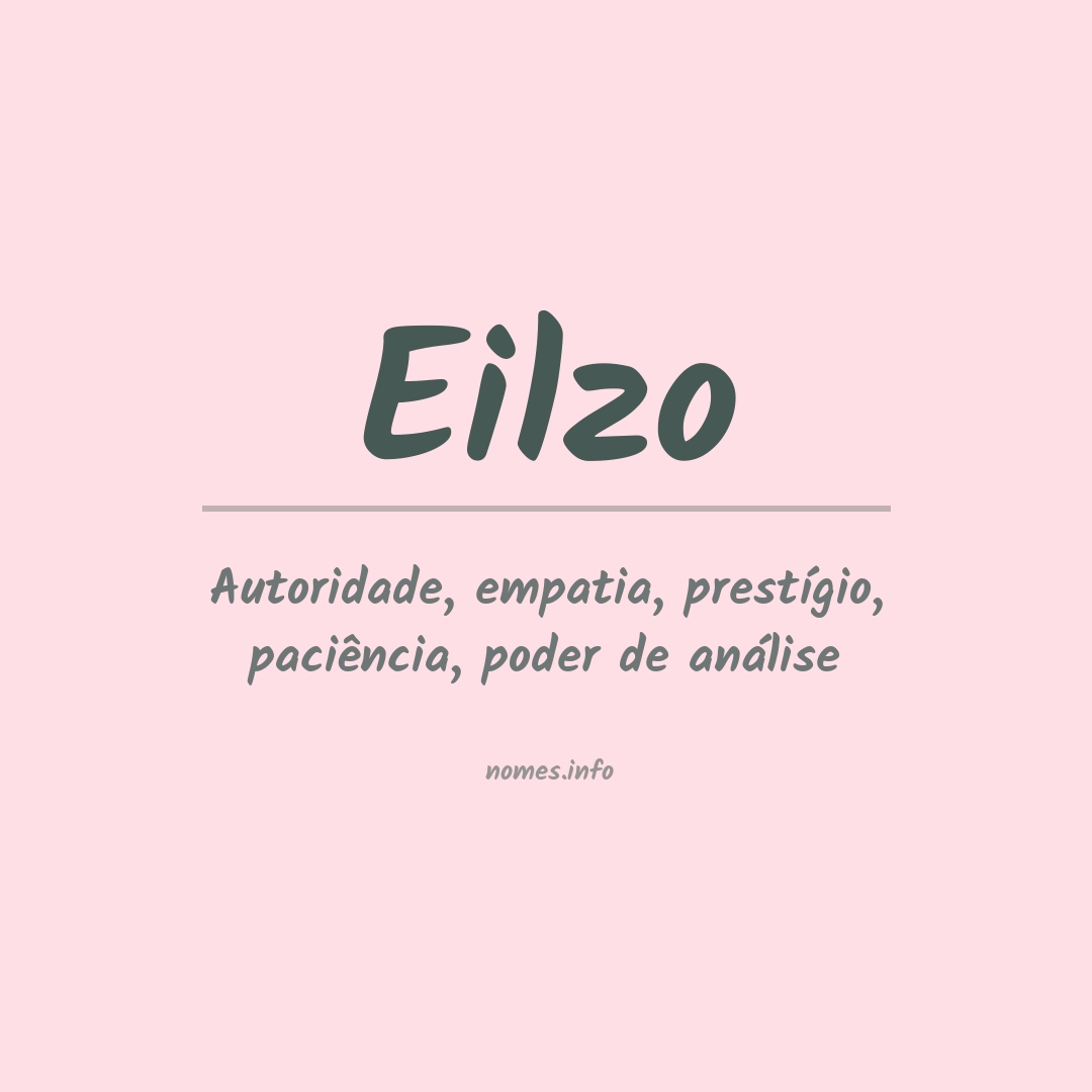 Significado do nome Eilzo