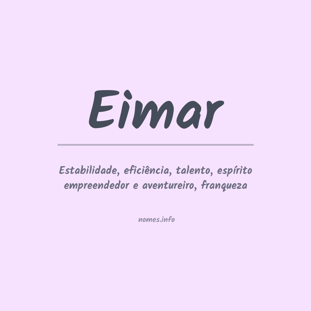 Significado do nome Eimar