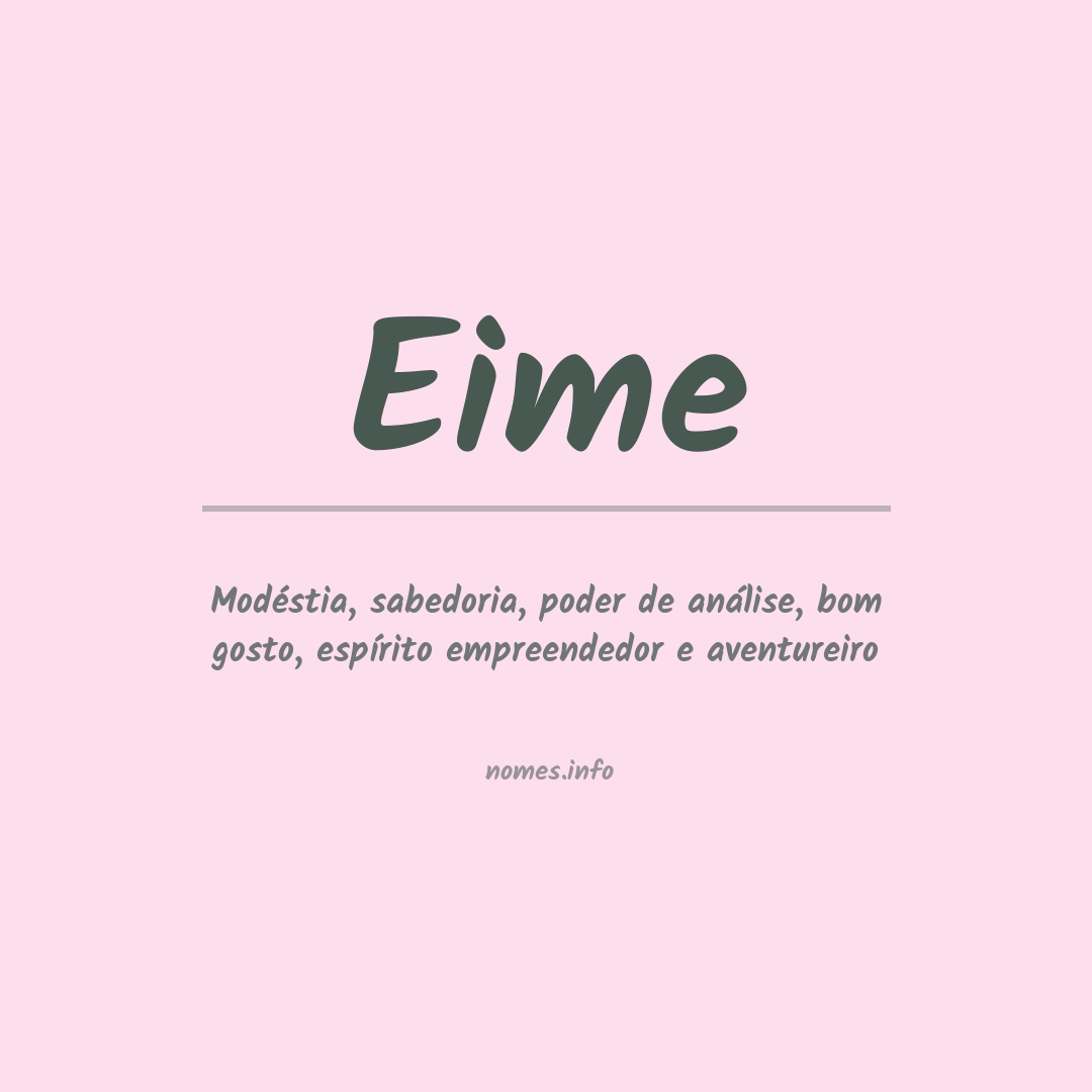Significado do nome Eime
