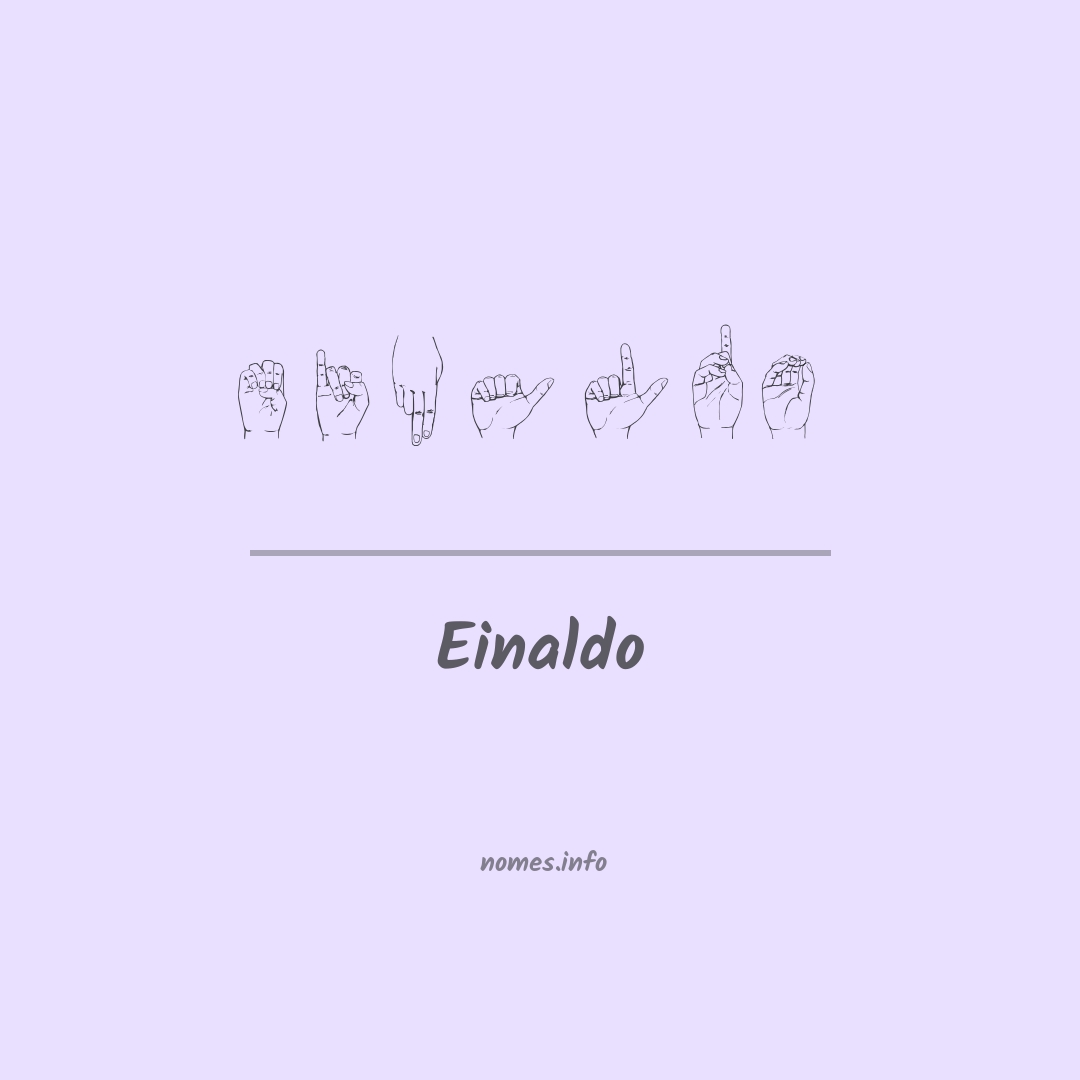Einaldo em Libras