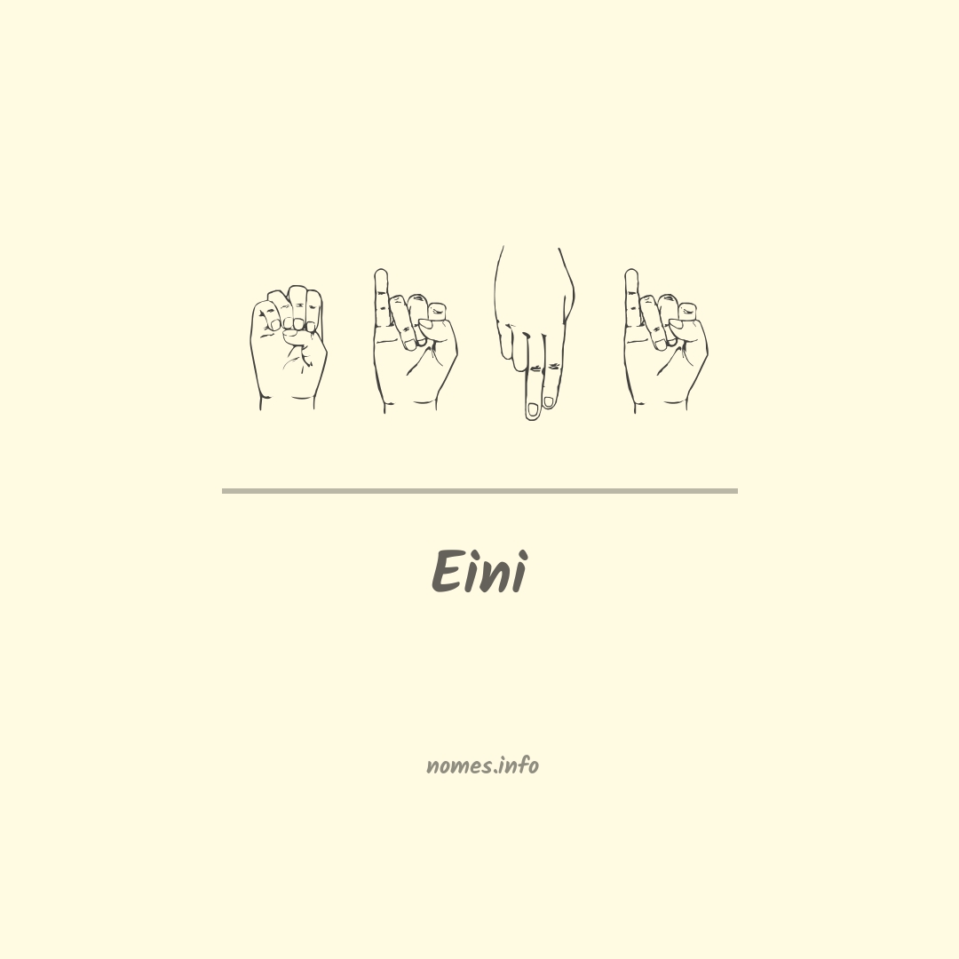 Eini em Libras