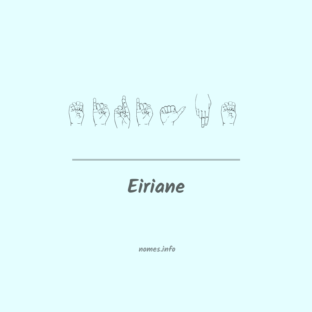 Eiriane em Libras