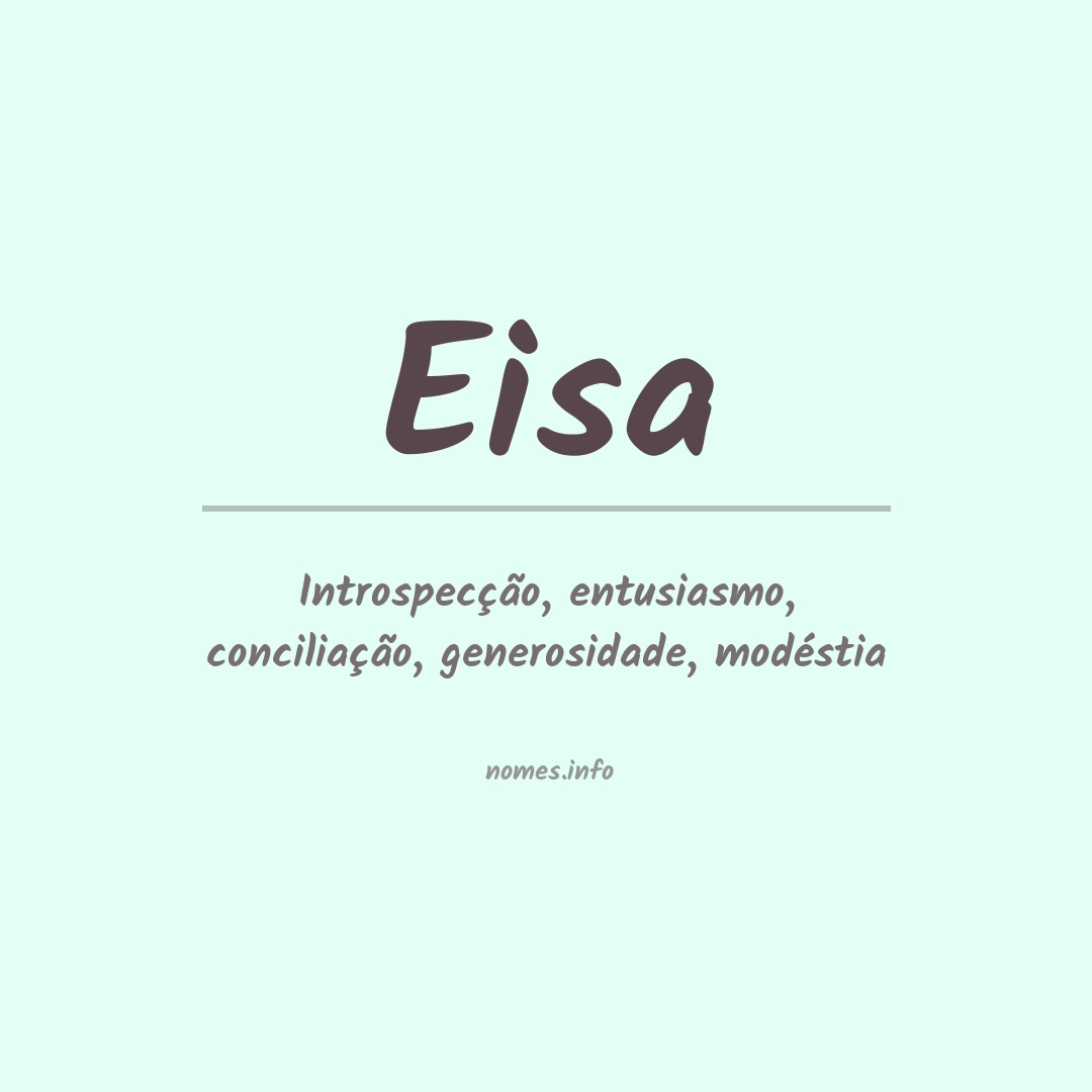 Significado do nome Eisa