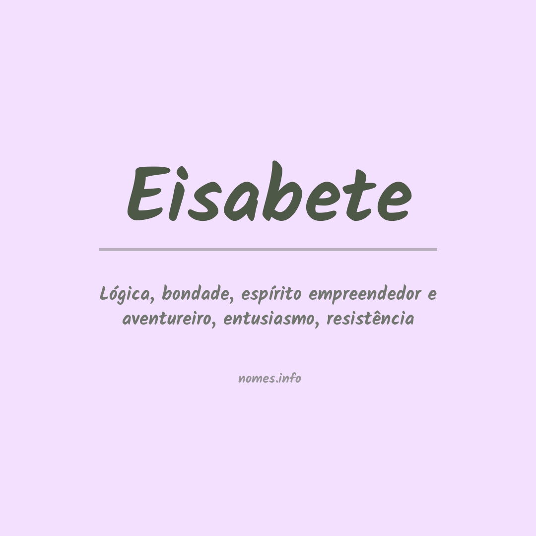 Significado do nome Eisabete