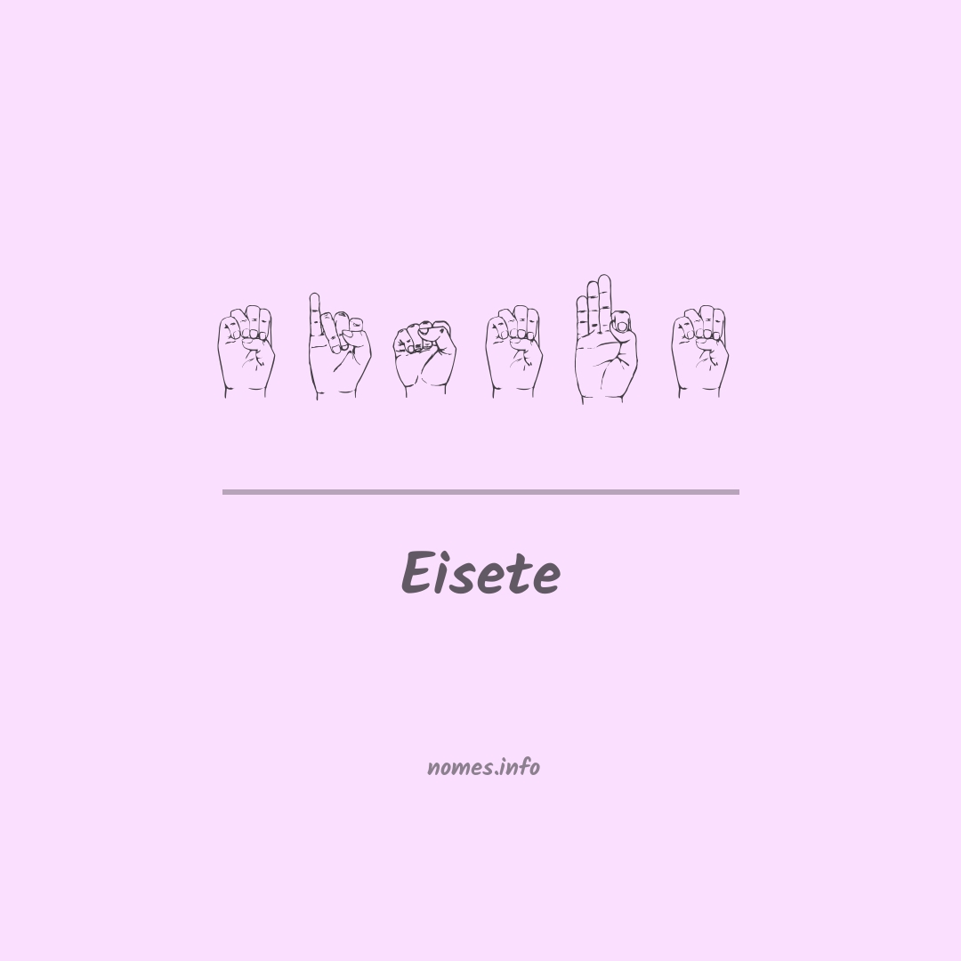 Eisete em Libras