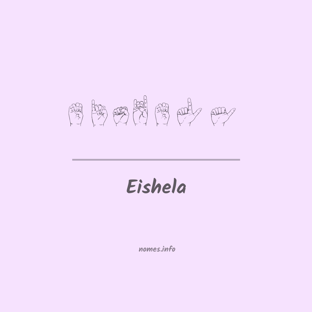 Eishela em Libras