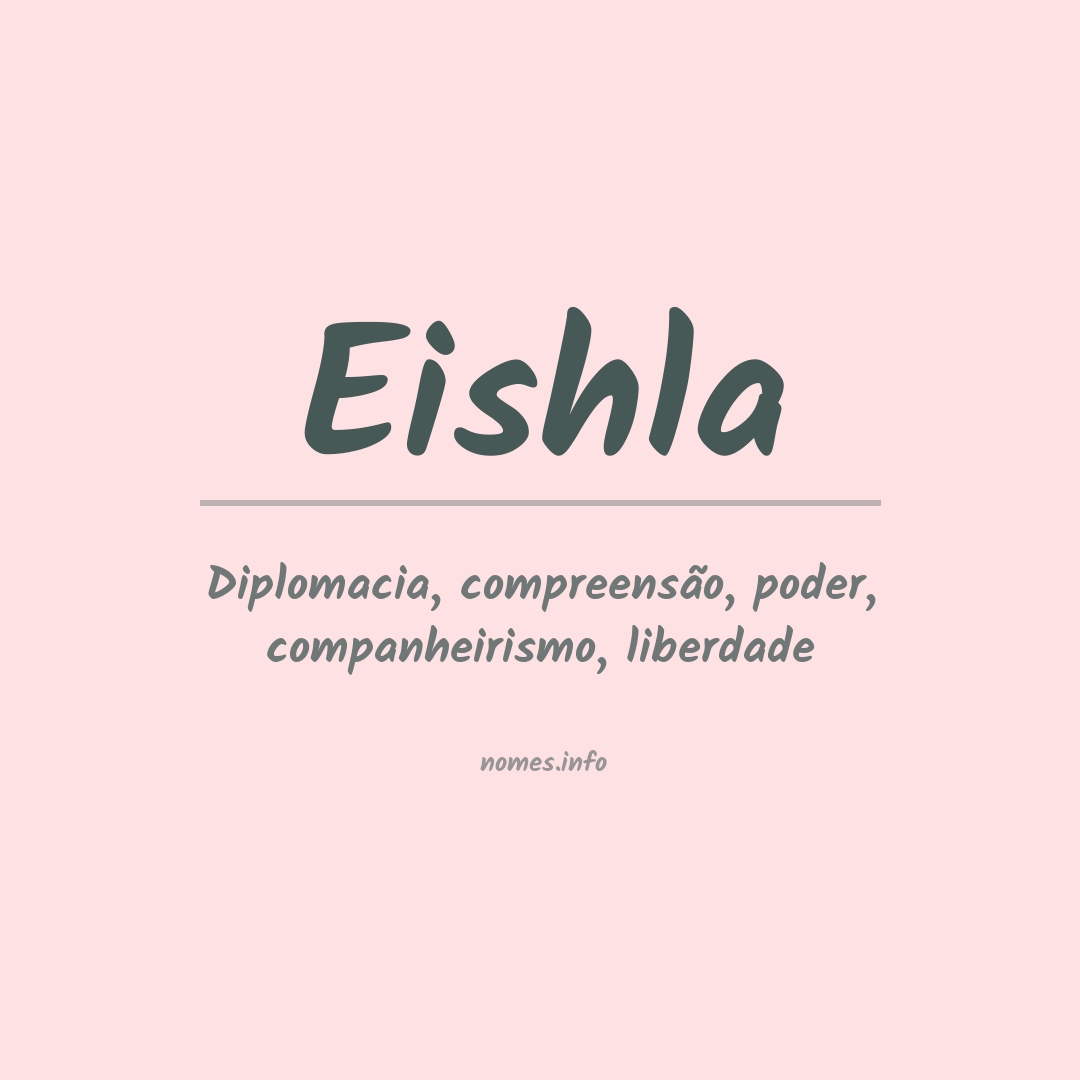 Significado do nome Eishla
