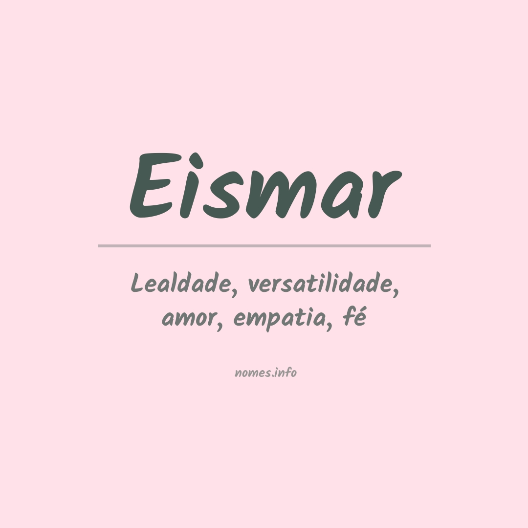 Significado do nome Eismar