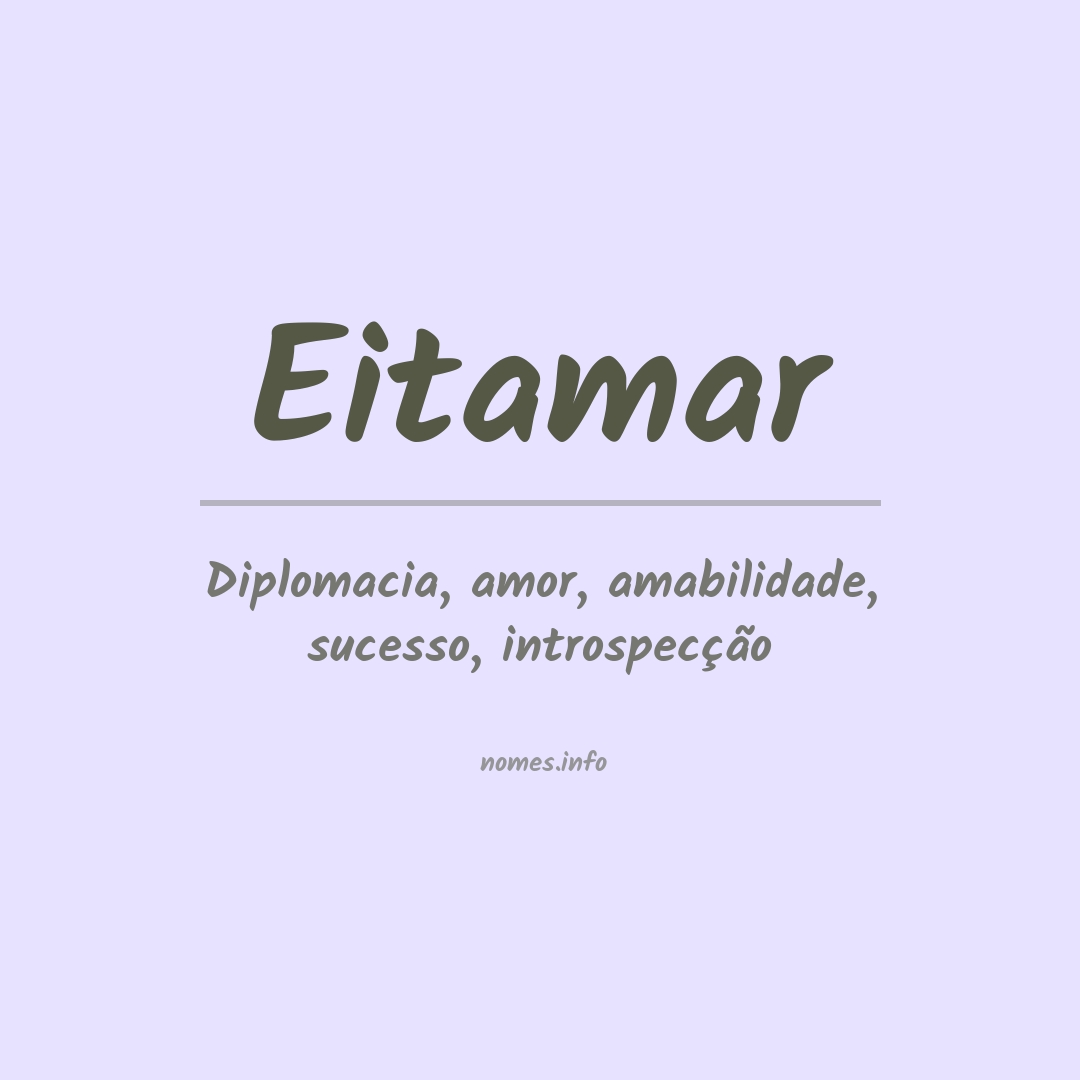 Significado do nome Eitamar