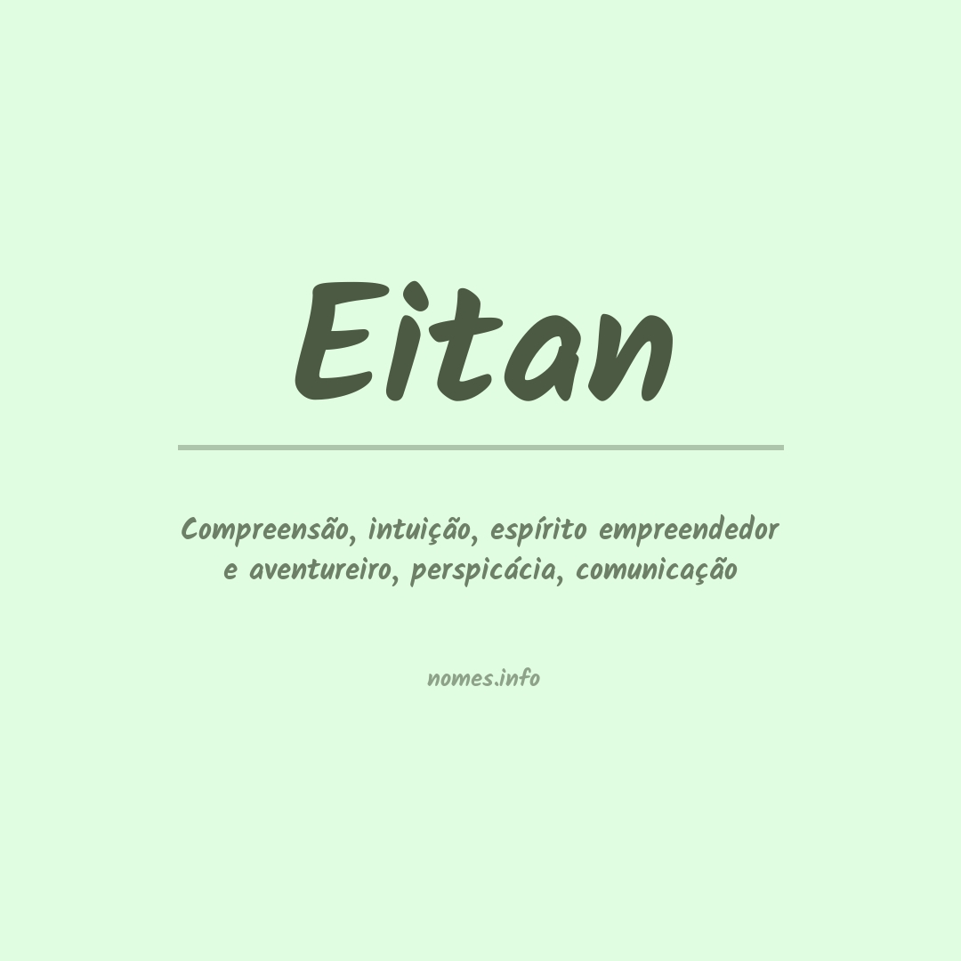 Significado do nome Eitan