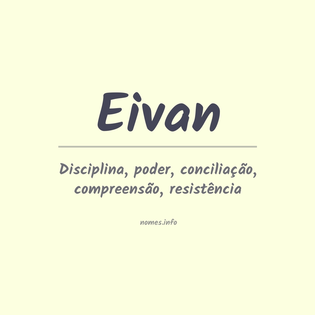 Significado do nome Eivan