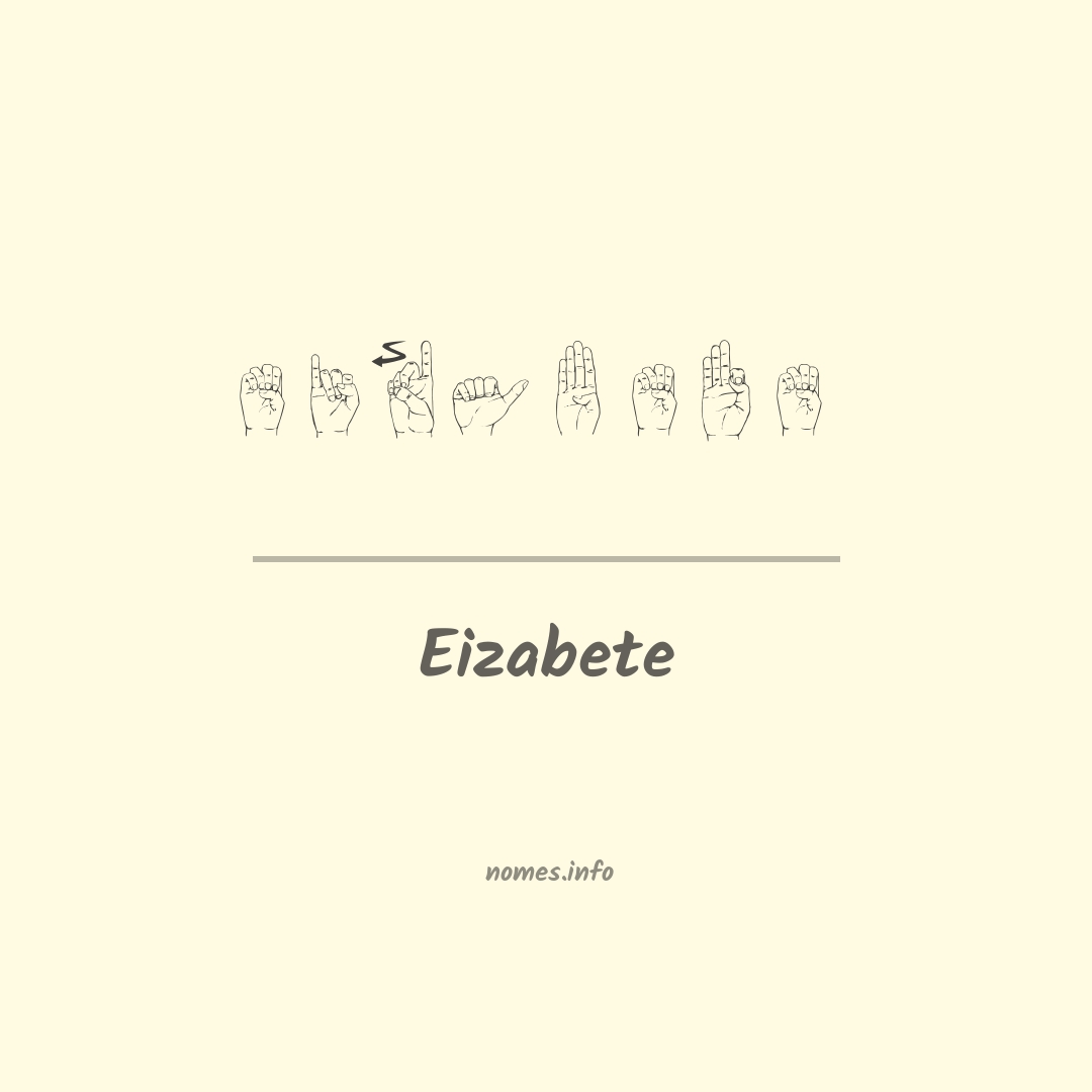 Eizabete em Libras
