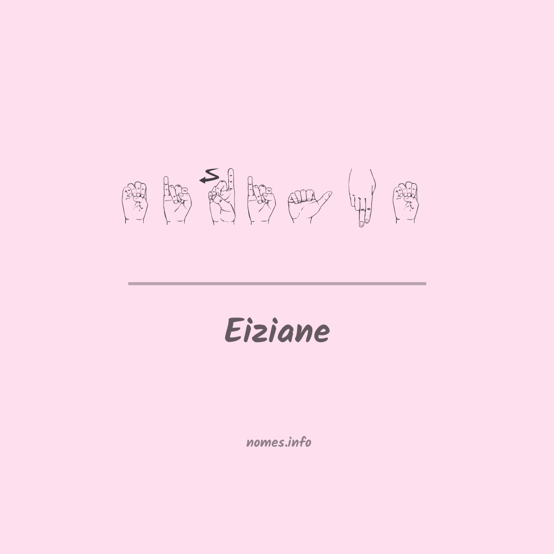 Eiziane em Libras