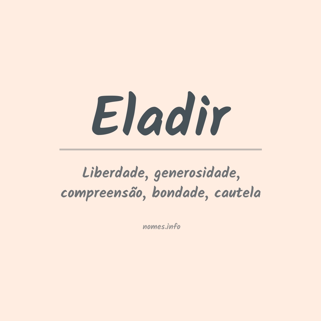 Significado do nome Eladir