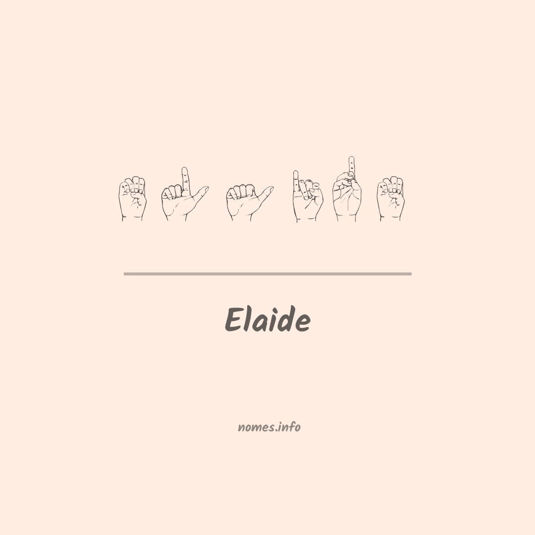 Elaide em Libras
