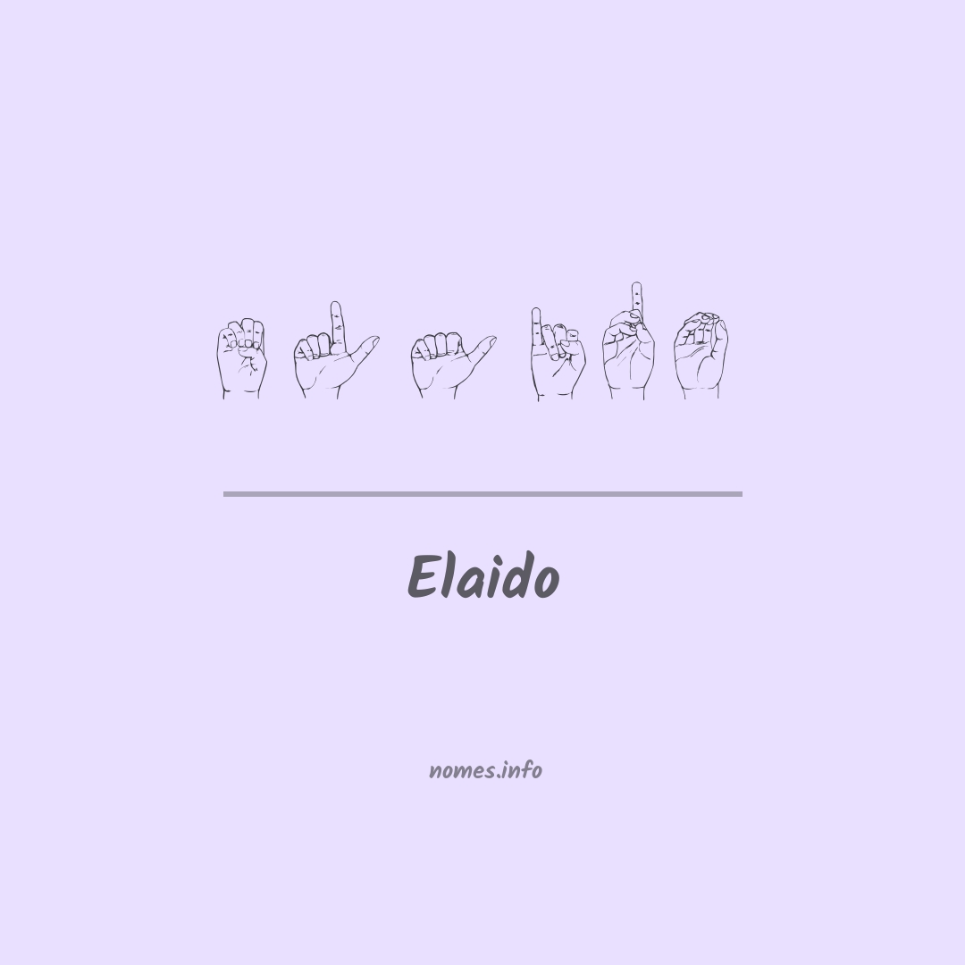 Elaido em Libras