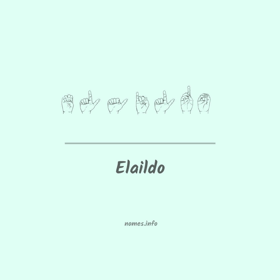 Elaildo em Libras