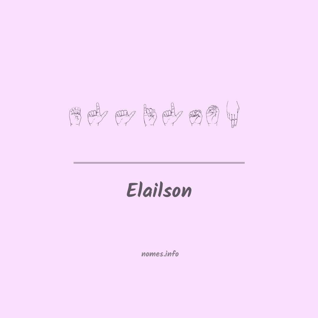 Elailson em Libras