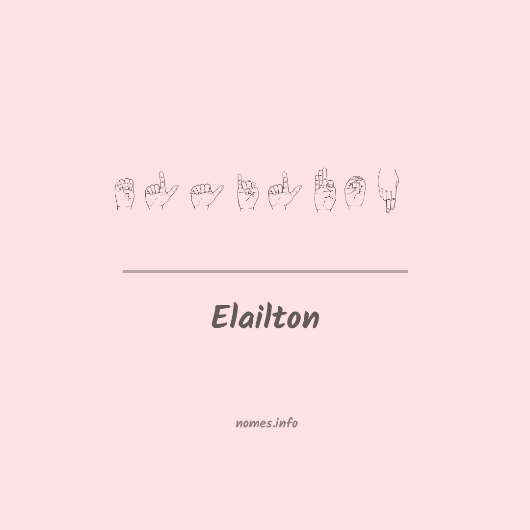 Elailton em Libras