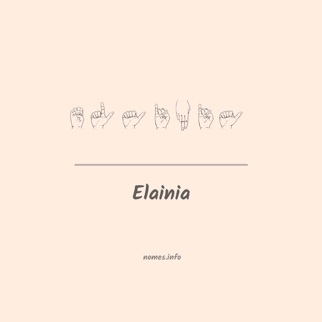 Elainia em Libras