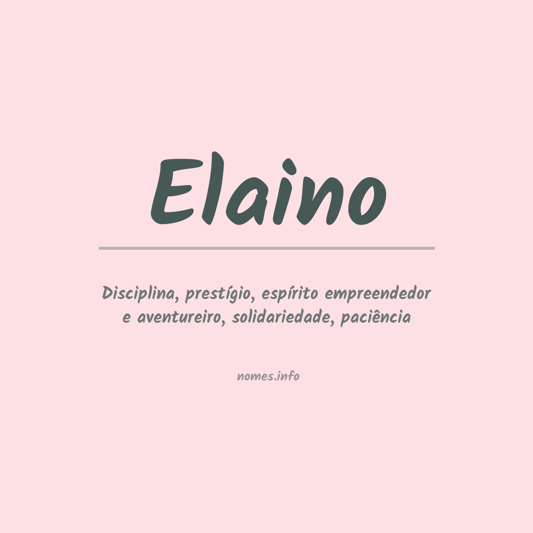Significado do nome Elaino