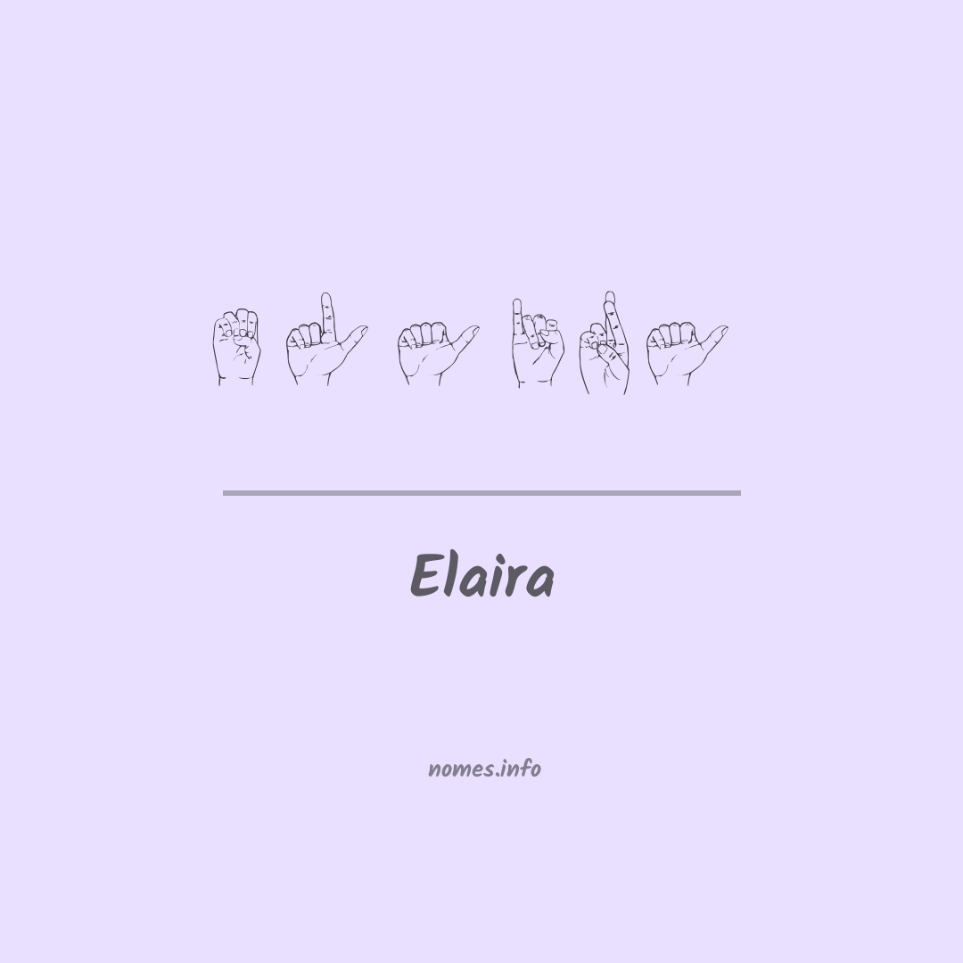 Elaira em Libras