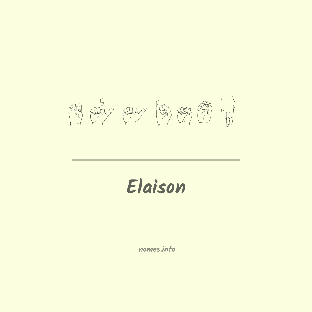 Elaison em Libras