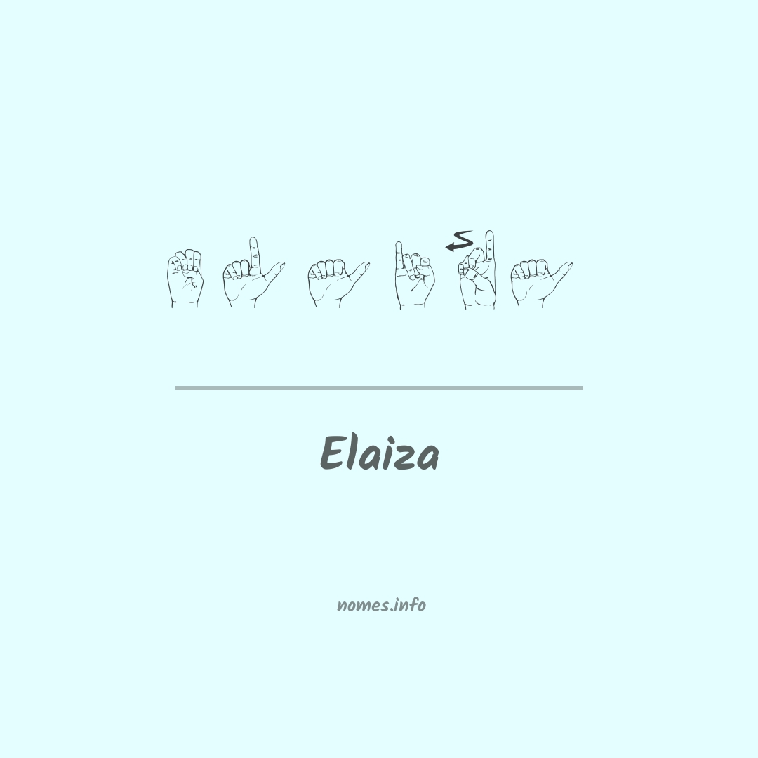 Elaiza em Libras