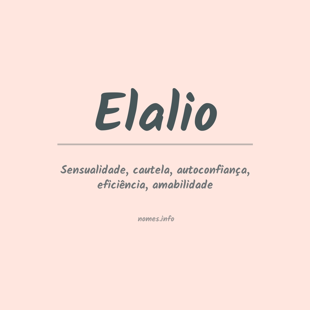 Significado do nome Elalio