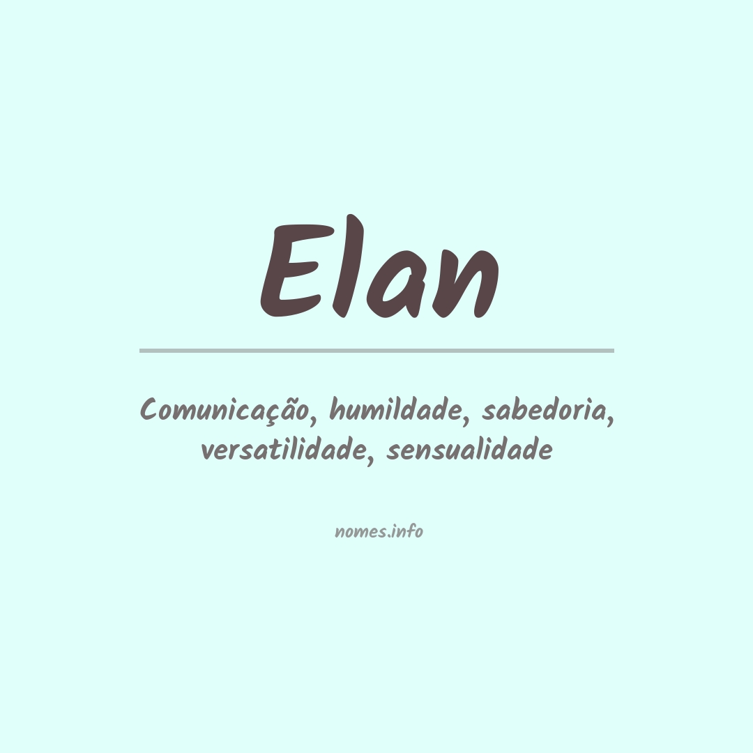 Significado do nome Elan