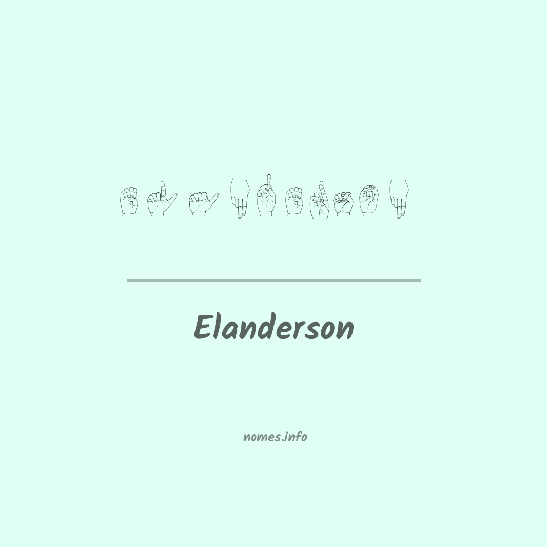 Elanderson em Libras